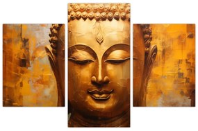 Obraz - Budha, olejomaľba (90x60 cm)