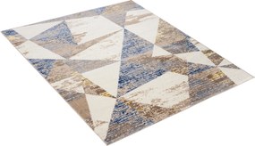 TA Koberec D663M BIELA/TMAVOMODRÁ ASTHANE Rozmer: 80x150 cm