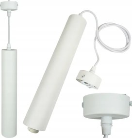 ECOLIGHT GU10 biela LED trubicová závesná lampa