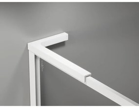 Mexen Kioto-F L, sprchová zástena s rámom 95 x 202 cm, 8 mm číre sklo, biely profil, 800-095-174-20-00