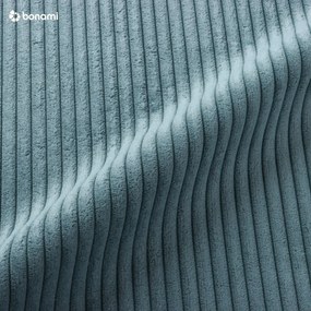 Tyrkysovomodré menčestrové penové ihrisko 100x35x40 cm Montessori – Meowbaby