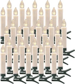 Bezdrôtové LED sviečky na stromček sada 30 ks