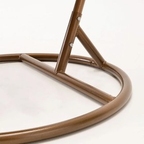 Svetlohnedé závesné kreslo TROPIKAL so stojanom