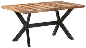 Jedálenský stôl 160x80x75 cm masívne drevo so sheeshamovou úpravou