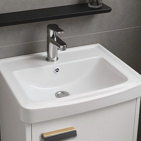 Rea Molly, súprava kúpeľňového nábytku s umývadlom 40cm, biela matná, REA-M0007