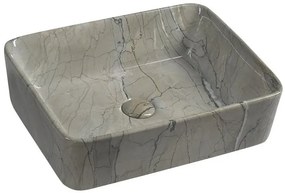 Sapho, DALMA keramické umývadlo 48x13x38 cm, grigio, MM513