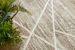 Koberec DUKE 51557béžovo/krémový - Geometrický, štrukturálny