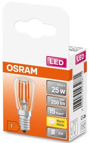 LED žiarovka E14 T26 2,8W = 25W 250lm 2700K Warm 320° Filament OSRAM STAR