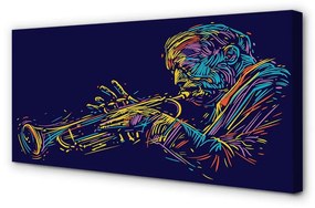 Obraz canvas trumpet muž 140x70 cm