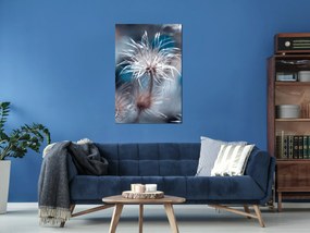 Artgeist Obraz - Plant in Blues (1 Part) Vertical Veľkosť: 60x90, Verzia: Premium Print