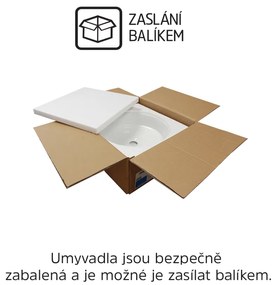Mereo Mereo, Umývadlo na dosku bez prepadu, 400x400x145 mm, okrúhle, keramické - pre zaslanie balíkom, MER-UC404015CP