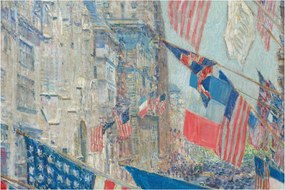 Obraz - Childe Hassam, Allies day, reprodukcia (90x60 cm)