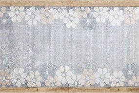 Protišmykový behúň LOTUS CLOVER 60960 sivý - hotový rozmer