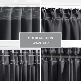 Tmavosivý termo/dimout záves 140x245 cm Kierra – Restilo