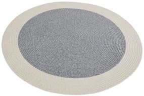 NORTHRUGS - Hanse Home koberce Kusový koberec Braided 105555 Grey Creme kruh – na von aj na doma - 200x200 (priemer) kruh cm