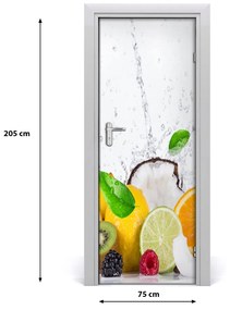 Fototapeta na dvere do domu samolepiace ovocie 75x205 cm
