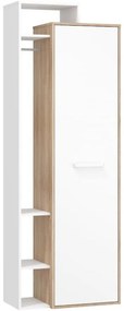 Šatníková skriňa L1D Rio-21 sonoma svetlý/biely