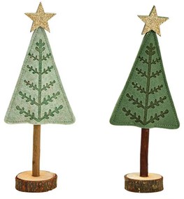 Vianočné dekorácie PLSTENÝ STROMČEK, 27 cm - viac farieb
