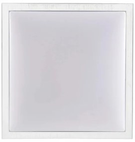 Stropné svietidlo KAZIMIERZ 2xE27/20W/230V 29,5x29,5 cm strieborná