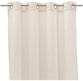 Béžová záclona s prímesou ľanu 140x260 cm Fifties – Casa Selección