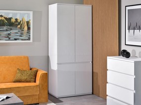 Šatníková skriňa Lehendakari LI01 (biela). Akcia -20%. Vlastná spoľahlivá doprava až k Vám domov. 1137224