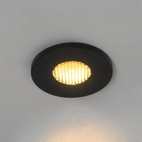 Sada 6 moderných kúpeľňových zapustených bodových svetiel čierna IP54 - Shed Honey