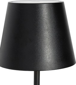 Sada 2 stolových lamp čiernych so stmievačom a nabíjateľných - Murdock