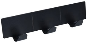 BISK Erga Trendy, samolepiaci 3-háčik na uteráky, čierna matná, ERG-08283