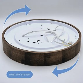 Brilagi - LED Stropné svietidlo CARVALHO 3xE27/60W/230V dub orech pr. 47 cm