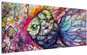 Obraz - Farebná rybička (120x50 cm)
