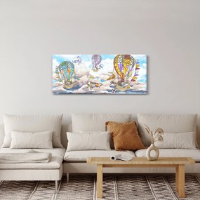Obraz - Výprava v oblakoch (120x50 cm)