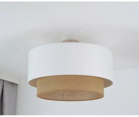 Duolla - Prisadený luster  BOHO 1xE27/15W/230V pr. 45 cm biela/hnedá