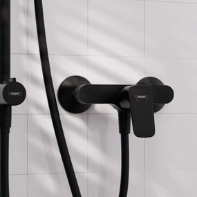 Hansgrohe Logis, sprchová batéria nástenná, čierna matná, HAN-71600670