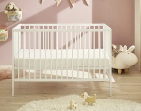 Detská baby postieľka Celia 60x120 cm, biela