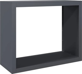 vidaXL Regál na krbové drevo, antracitový 100x40x80 cm, oceľ