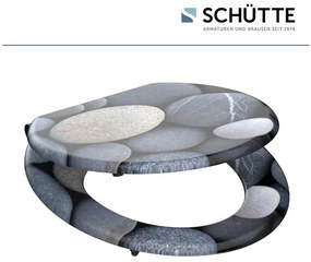 Schütte WC doska s pomalým spúšťaním (Šedé kamene)  (100335885)