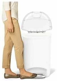 Simplehuman Pedálový odpadkový kôš, 50 l, biela