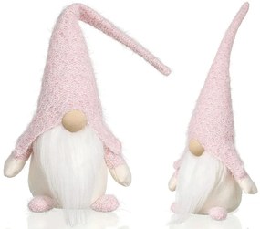 Vianočný škriatok 50 cm - ružový