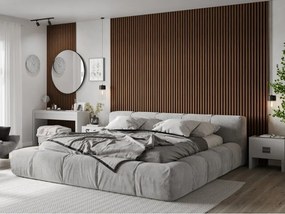Mexen Lam-F, akustické stenové lamely 275 × 30 cm, plstený podklad 8 mm, technická dyha, mahagón rubínový, S105-275307-3015-013