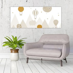 Obraz - Lietajúce balóny (120x50 cm)