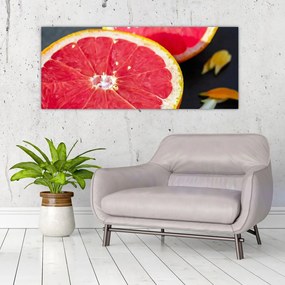 Obraz rozkrojených grapefruitov (120x50 cm)