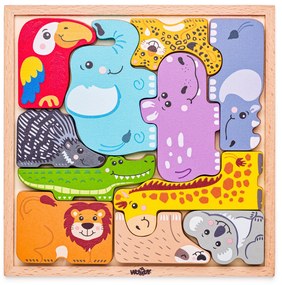 Woody Puzzle na doske Zvieratká