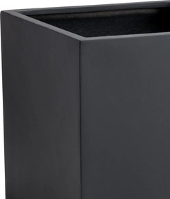 Kvetináč BLOCK, sklolaminát, 40x40x40 cm, antracit