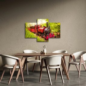 Obraz parného vlaku (90x60 cm)