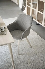 Béžové čalúnené jedálenské kreslá v súprave 2 ks Alison – Rowico