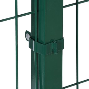 Stĺpik pre 3D panely, výška 2.3 m, profil 5 x 5 cm, vr. 4 úchytovy