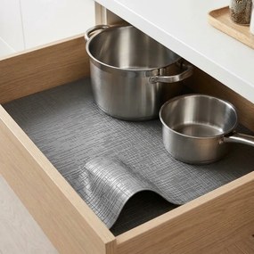 IN-DURO Protišmyková podložka do zásuviek – STRIPES antracit, 1,5m x 48 cm