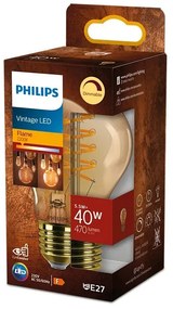 LED žiarovka E27 A60 5,5W = 40W 470lm 2200K Warm Filament Amber PHILIPS Stmievateľná