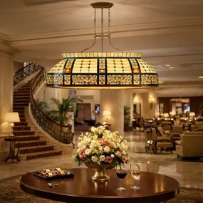 Luster do obývačky - hotela - reštaurácie Tiffany 115*34*141