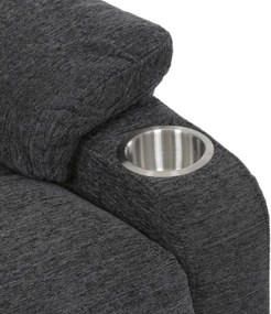 Polohovacie kreslo sivé, elektrické TV-S8348 GREY2
